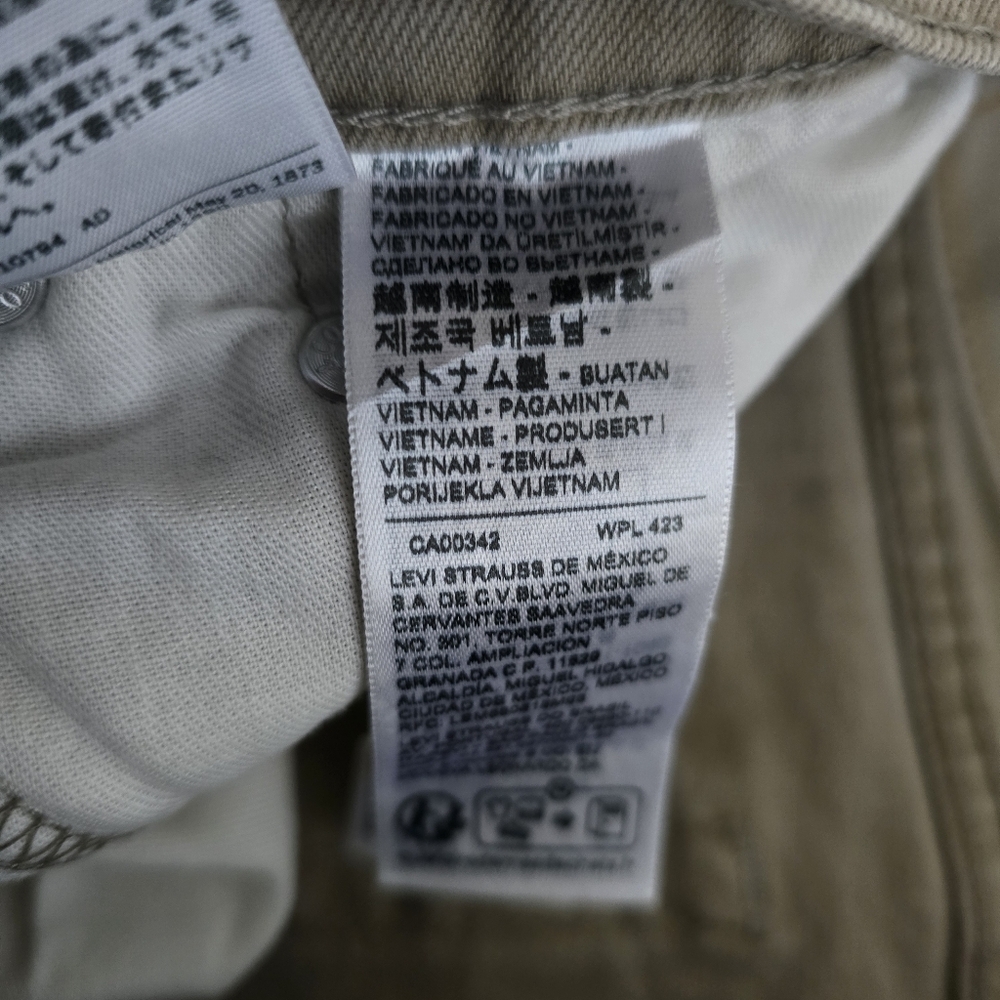 Levi’s 511 Slim Fit Jeans – Khaki / Tan – Size 32x32 - Picture 5 of 6
